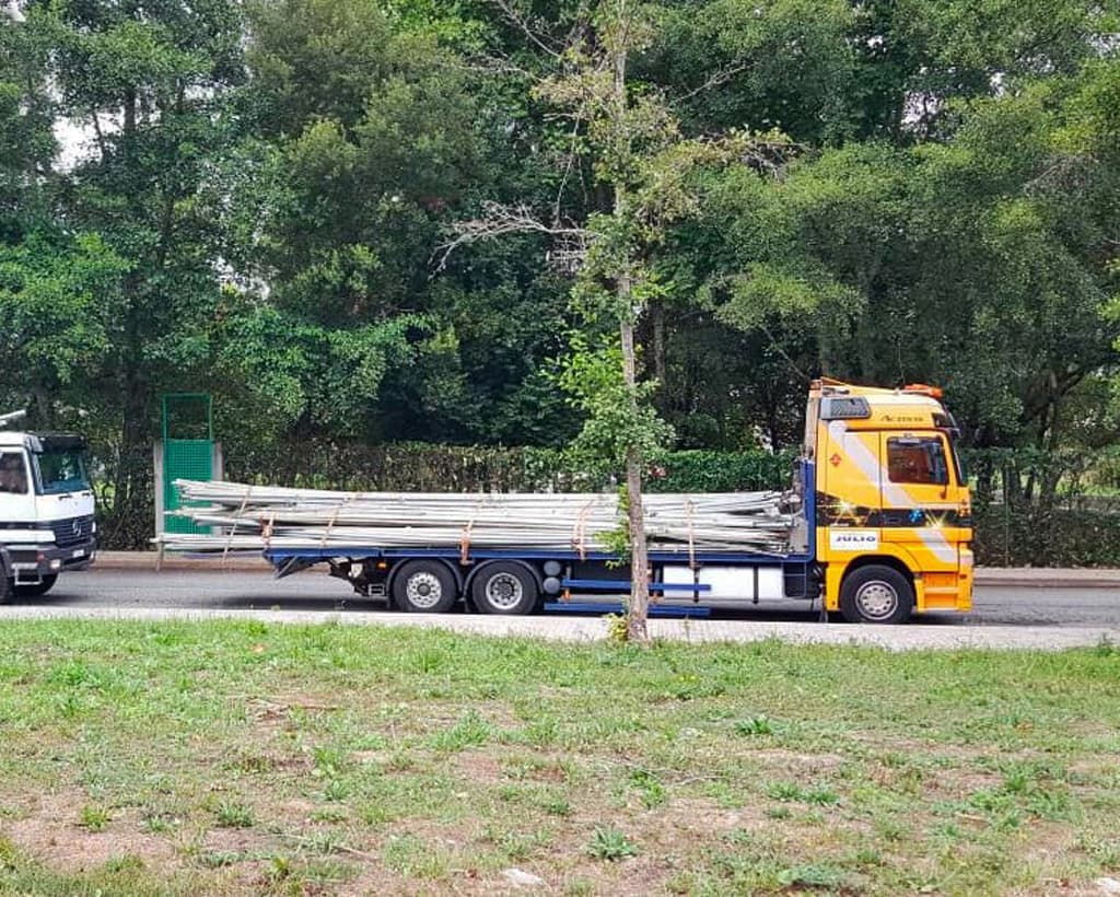 Transporte de mercancías con maquinaria de última generación
